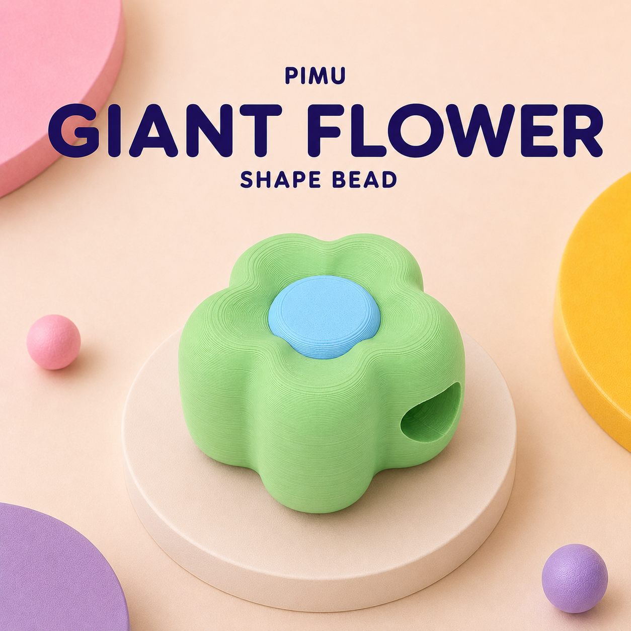 Giant Flower Bead - Choose Your Colour