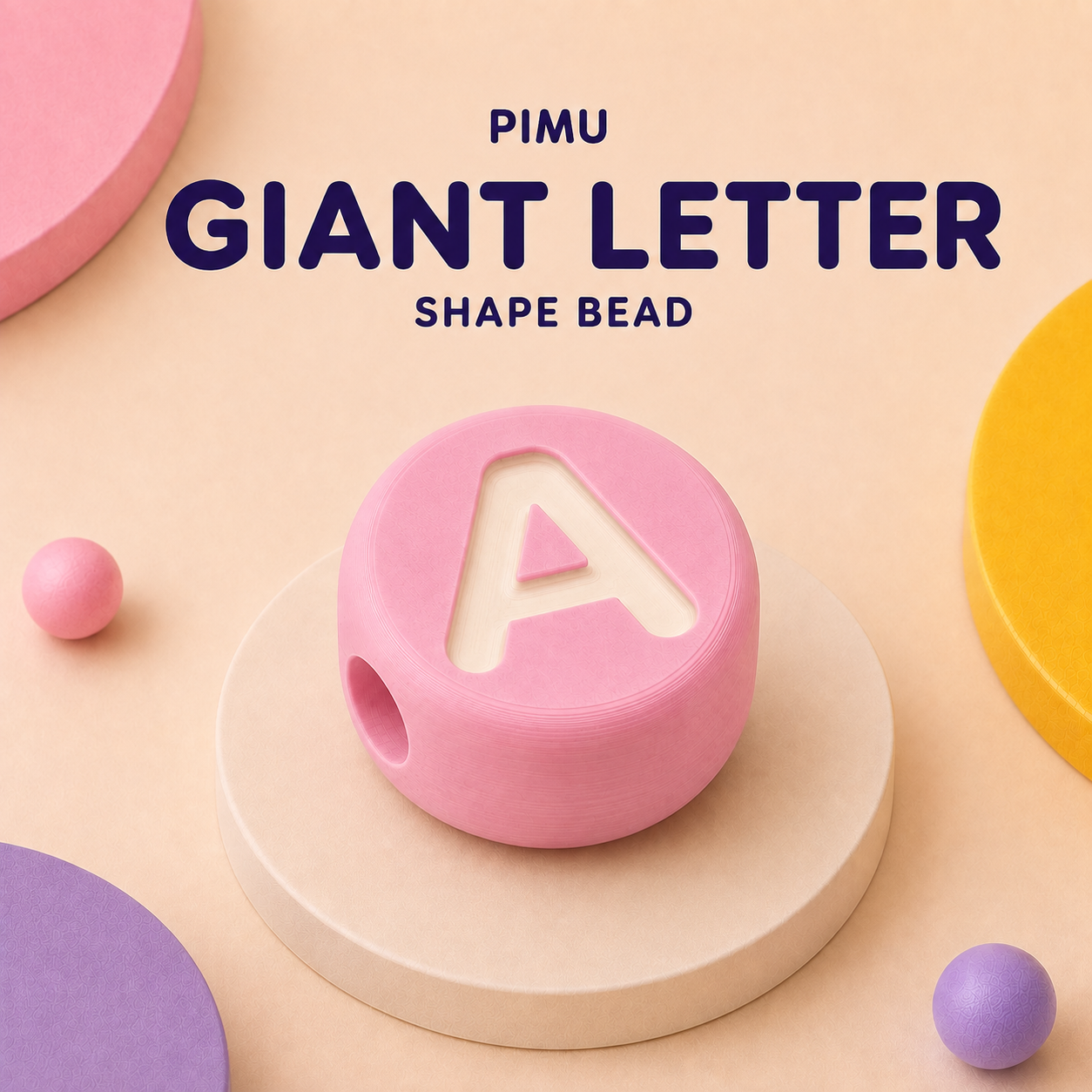 PIMU Giant Letter Beads - Create Your Message